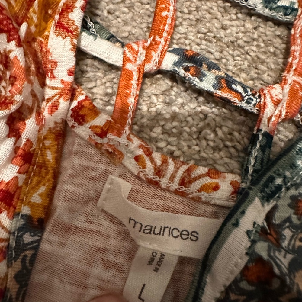 Maurices Multicolor Patchwork Tank Top - Picture 3 of 5